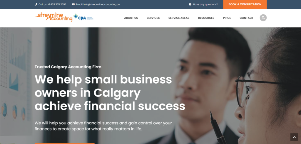 Streamline Accounting Website